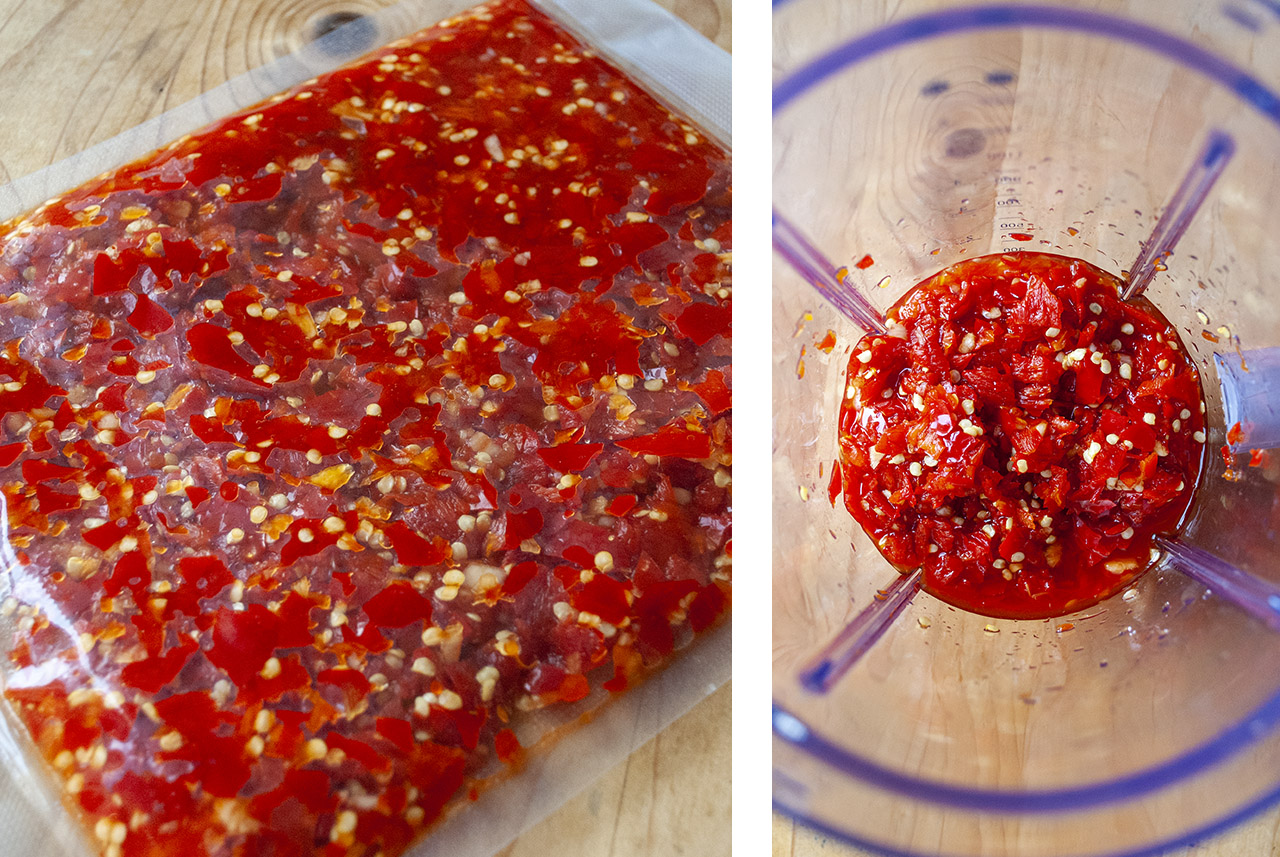 Sriracha-zelf-maken-recept-proces